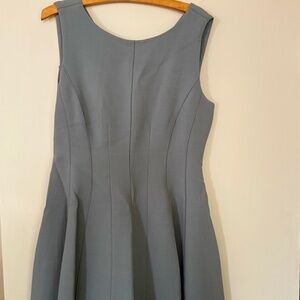 Theory Fit & Flare light blue wool dress, sz 12